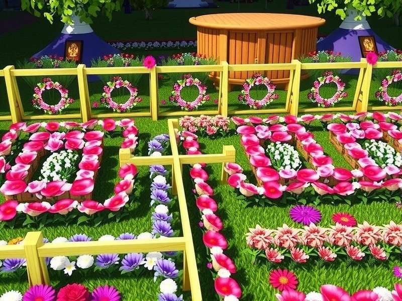 Floral Maze Challenge Level Design