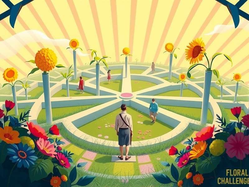 Floral Maze Challenge Gameplay